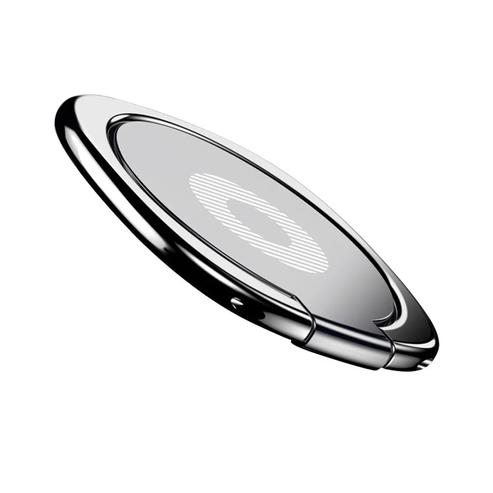 Silver A Универсальная ультра-тонкая подставка для телефона с кольцом на палец, Магнитная подставка для мобильного телефона в машину, вращающаяся подставка для мобильного Tablet360-degree - Цвет: Silver A
