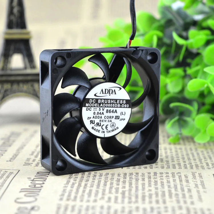 Оригинальный Для ADDA Вентилятор охлаждения 6 см 6015 5V 0.04A AD0605DB D93 гарантия