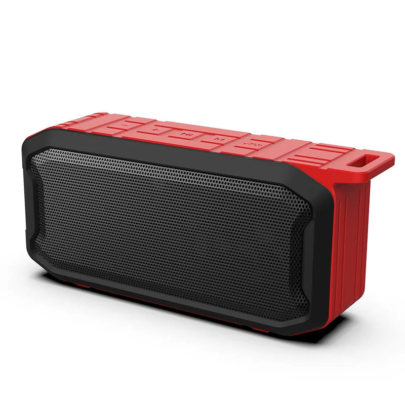 IPX7 водонепроницаемый Bluetooth динамик открытый объемный Саундбар портативный fm-радио 3D музыка стерео Бас беспроводной Handsfress динамик s - Цвет: Красный