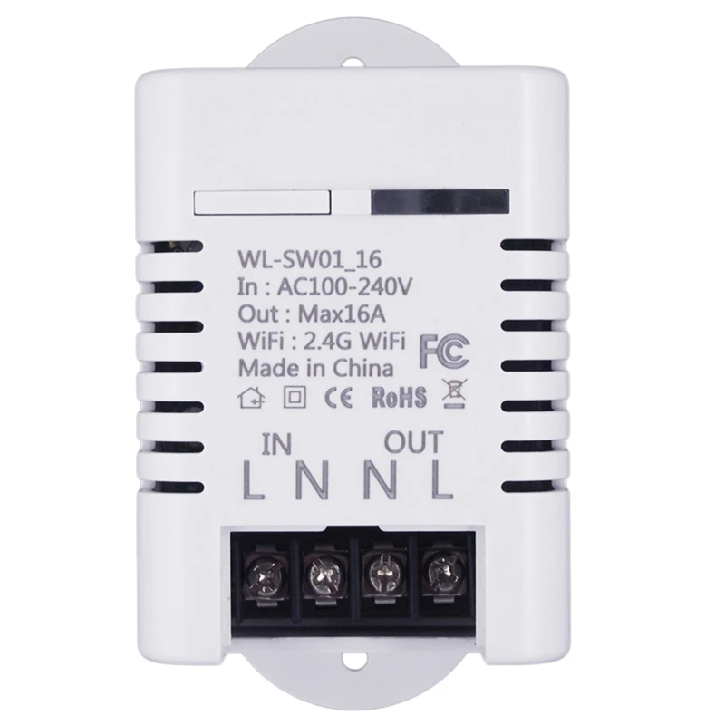 

2.4G Wifi Smart Switch Relay 16A Tuya Smart Life App Wireless Remote Control Works with Alexa Ifttt Google Home Mini