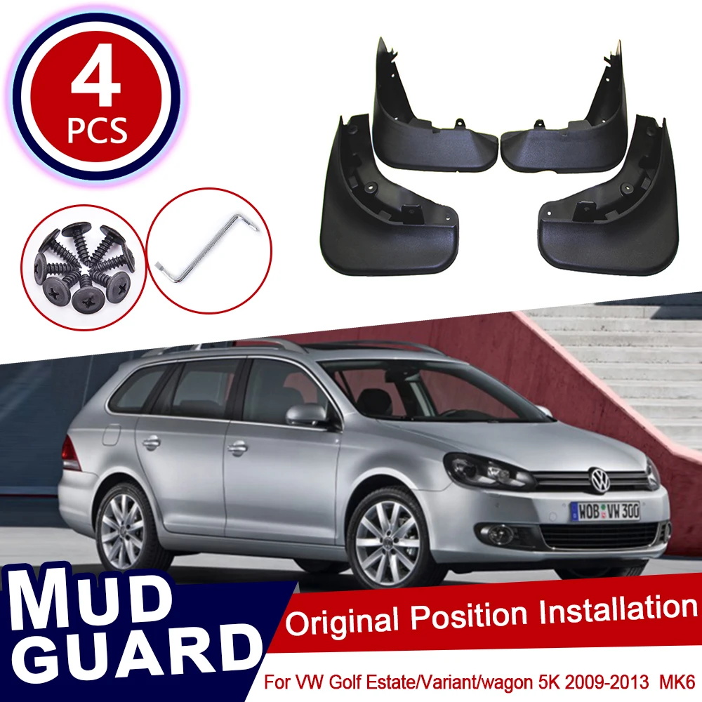 4 шт. Набор для VW Golf 6 MK6 Estate Variant wagon 2009~ 2013 5K Автомобильные Брызговики крыло брызговики 2010 2011 2012