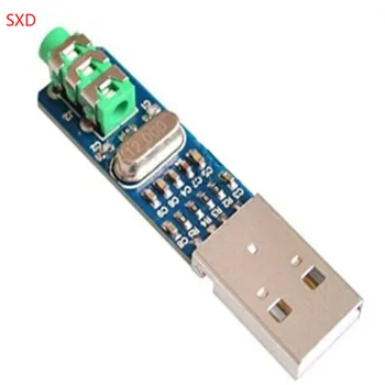 

5pcs Mini USB DAC decoder PCM2704 USB sound card analog DAC decoder board