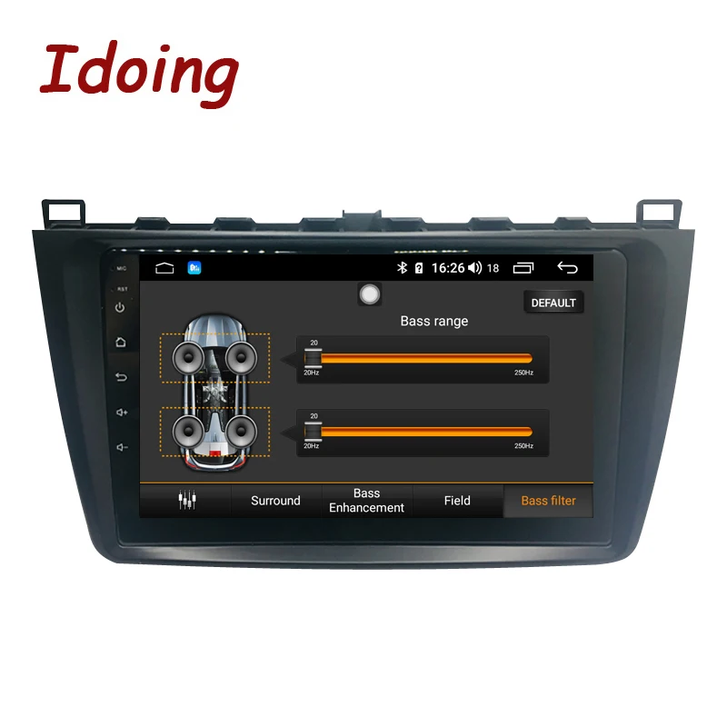 Idoing 9 &quotips 2.5D 4G + 64G Автомобильный Радио Мультимедиа Android плеер для Mazda 6 II Ultra Ruiyi 2 2007
