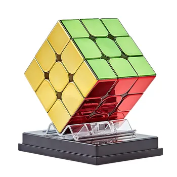 Cyclone Boy Electroplating Process Magnetic 3x3 Magic Cube Professional SpeedCube Cubo Magico Puzzle Toy For Children Kids Gift 1