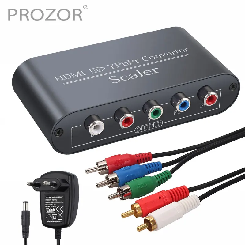 Проектор 1080P HDMI-совместим с конвертер YPBPR компонентного видео + R/L аудио