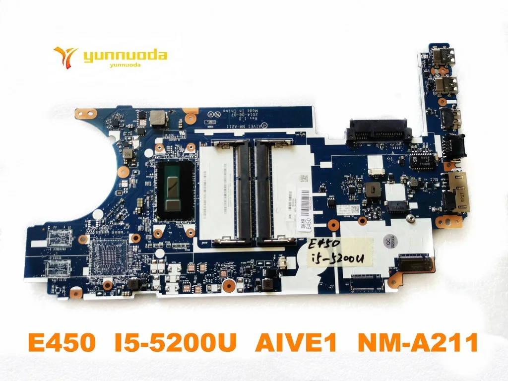 Оригинальная материнская плата для ноутбука lenovo E450 E450 I5-5200U AIVE1 NM-A211 протестирована