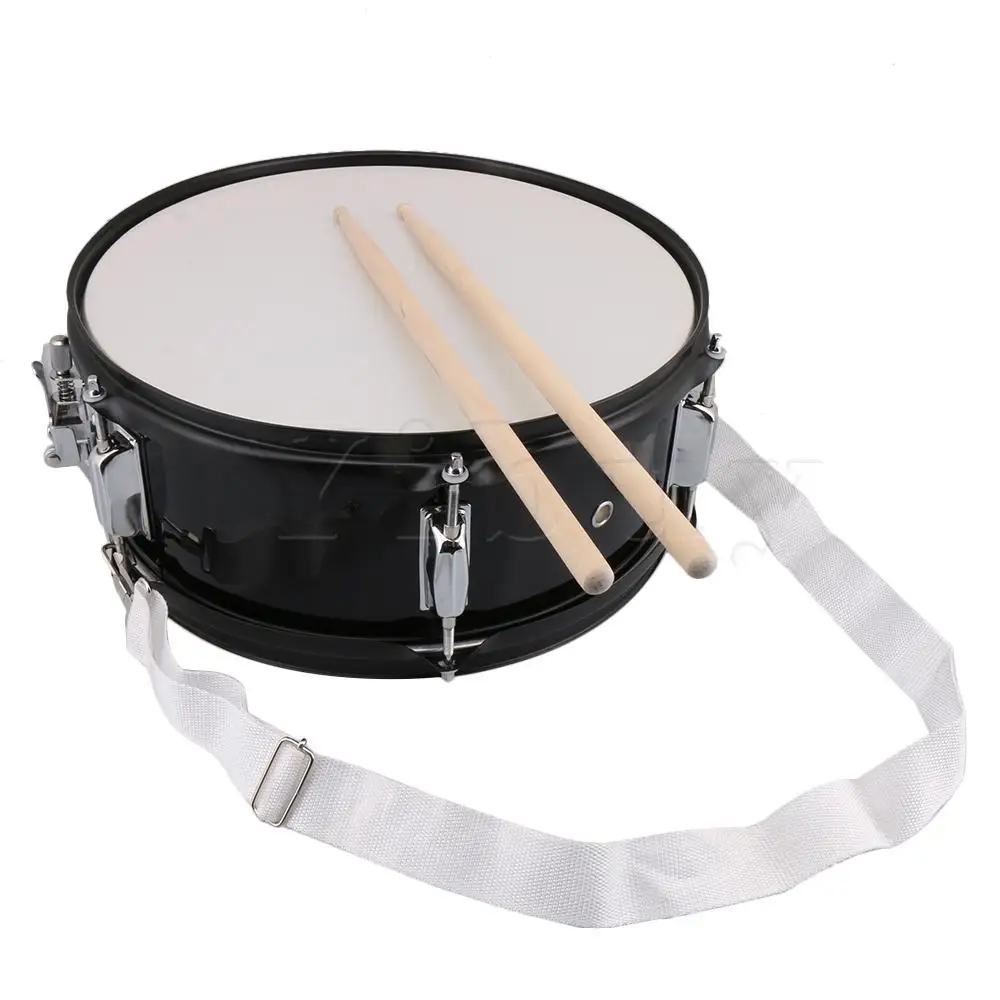 Черный барабан Snare из нержавеющей стали 14 дюймов музыкальный инструмент