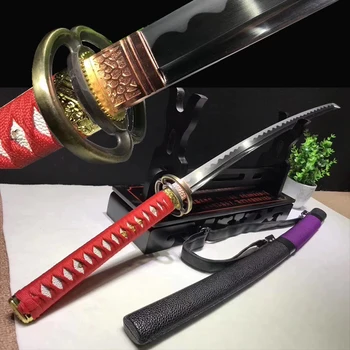 

Real Katana japanese samurai sword 1045 carbon steel Handmade Full Tang sharpness ready free shipping 41 inch