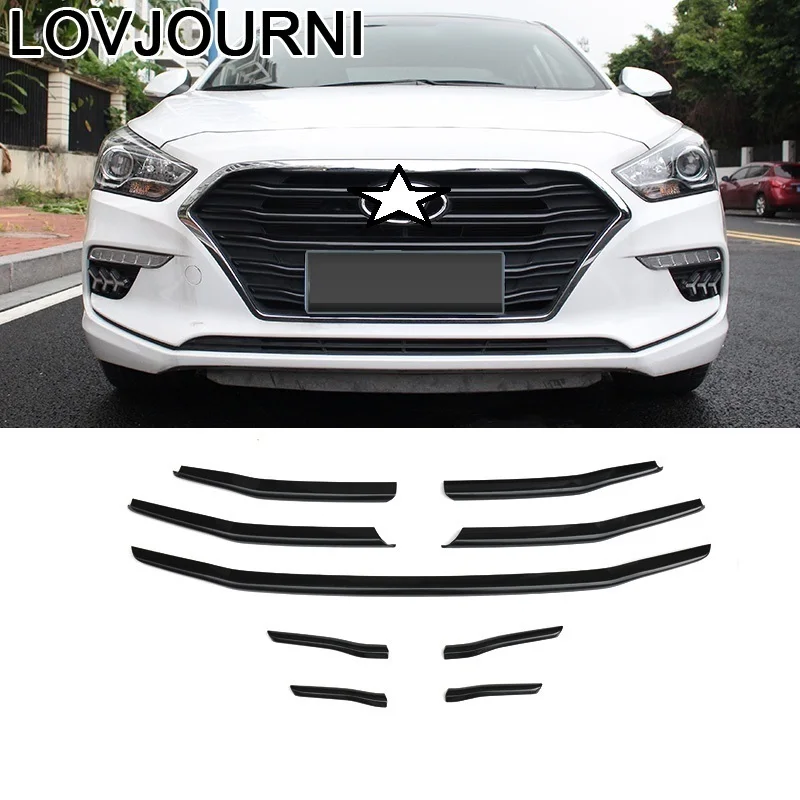 Car Window Grille Exterior Decorative Automobile Modified Decoration Covers Mouldings Bright Sequins 17 18 19 FOR Hyundai Mistra |
