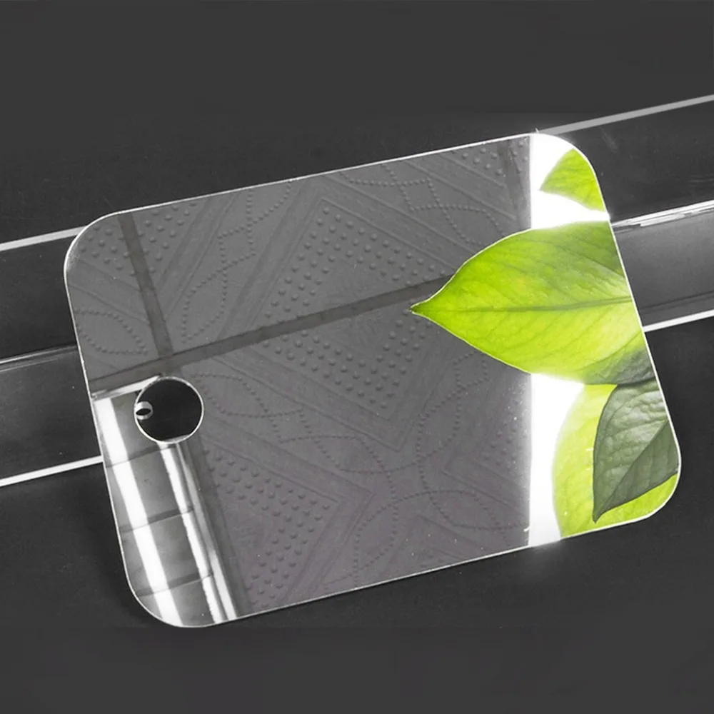 Lightweight Shatterproof PVC Anti-Fog Fog Free Shower Mirror Bathroom Fogless Shaving Shave Mirror
