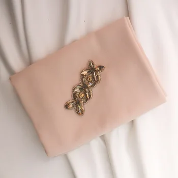 

Customize Crystal Diamond Chiffon Hijab Women Scarves Shawl Dubai Malaysia Headwear Wrap Headscarf Plain Scarf Jeweled Scarfs