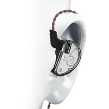 KZ AS06 Универсальные наушники-вкладыши динамические стерео звук проводные наушники для телефона ПК ноутбук с/без микрофона