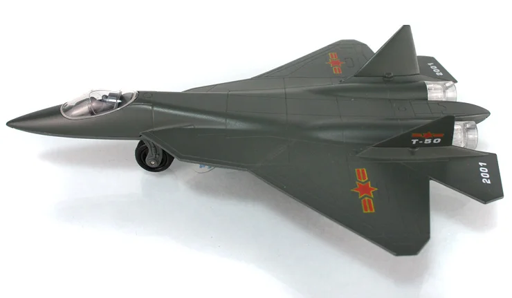 Caipo Россия 5-го поколения самолет T-50 истребитель самолет воин звук и легкий сплав модели 51483A в коробке