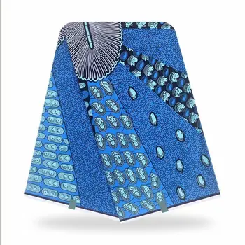 

African Sewing Fabric 100% Cotton Dresses Material Nigerian Ankara fabric African tissus Real wax Wax 6yard/lot