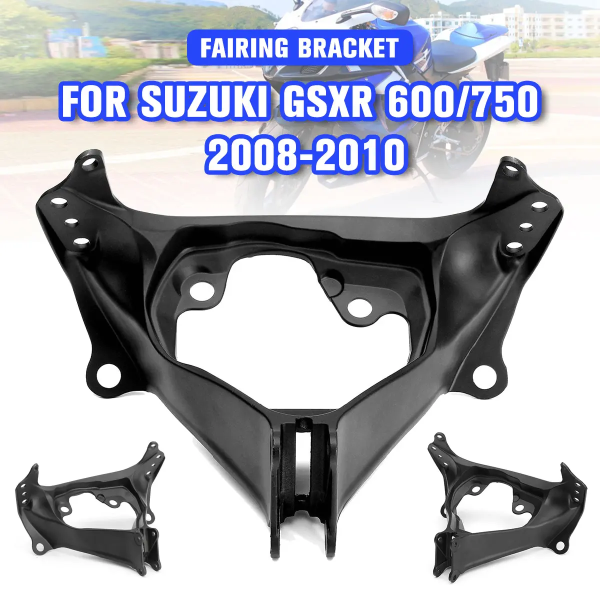 Hot New Front Upper Stay Fairing Bracket Mount Aluminum For Suzuki GSXR GSX-R 600 750 2008-2009 2010 Headlight Headlamp Holder | Автомобили