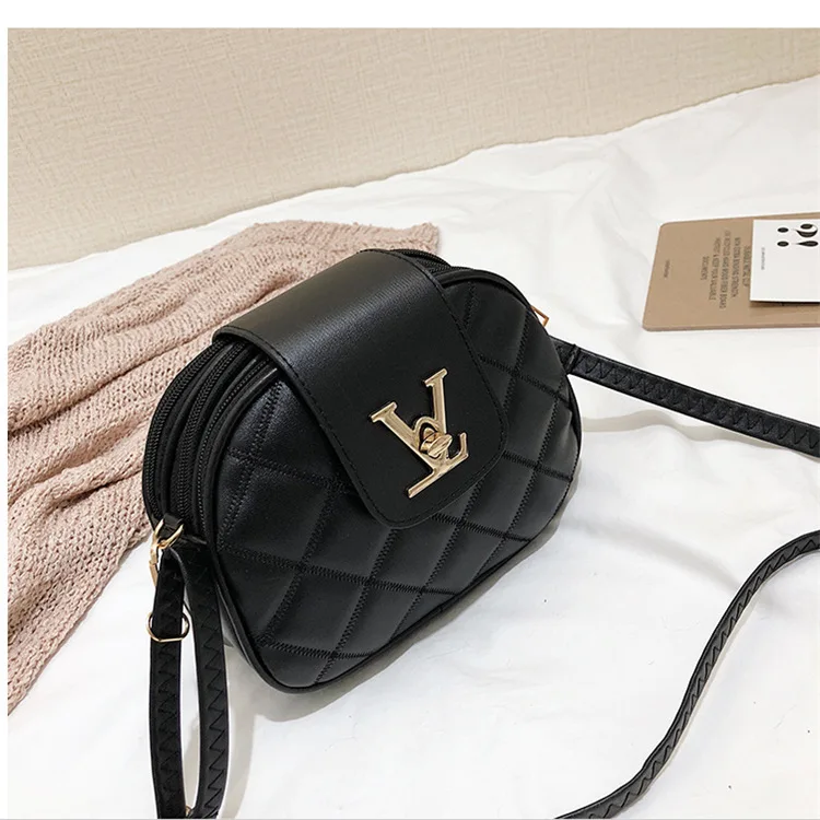 

2019 New Style Shoulder Bag Europe And America Big Brand Graceful Versitile Fashion Rhombus Lock Shoulder Bag WOMEN'S Bag