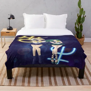 

Sailor Uranus And Neptune Crystal Iii Throw Blanket Soft Sherpa Blanket Bed Sheet Single Knee Blanket Office Nap Blanket