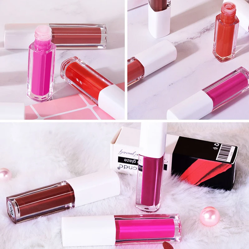 Ibcccndc Mousse lip glaze wine red purple rose vampire lip cream long lasting waterproof velvet matte lip gloss IB024