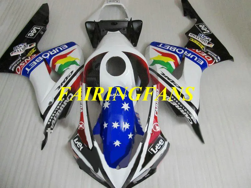 Литья под давлением обтекатель комплект для HONDA CBR1000RR 06 07 CBR 1000 RR CBR 100RR 2006 2007 красочные Обтекатели кузова+ подарки HB43