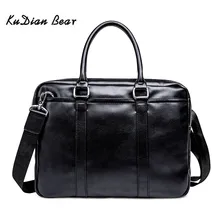 KUDIAN BEAR модная простая брендовая деловая мужская сумка-портфель кожаная сумка для ноутбука повседневная мужская сумка модные сумки на плечо BIG010 PM49