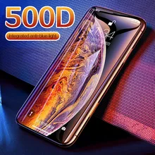 500D полное покрытие закаленное стекло для iphone 6 6s 8 7 Plus Защита экрана для iphone 11 Pro XS MAX XR X 5 5S SE защитное стекло