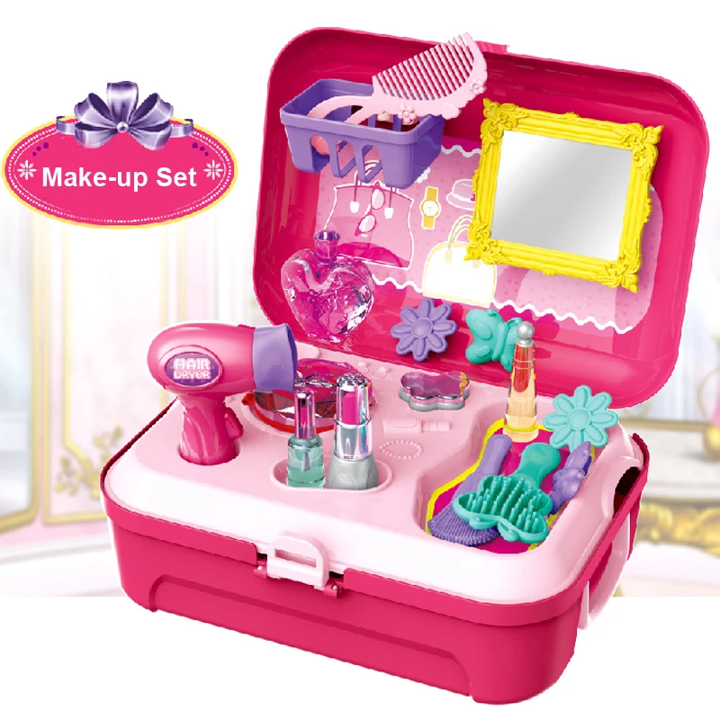 

Pretend Play Doctor Toys Portable Backpack Simulation Medical Kit Tools Children Role Play Make up/Kitchen/Shopping/Doctor Set