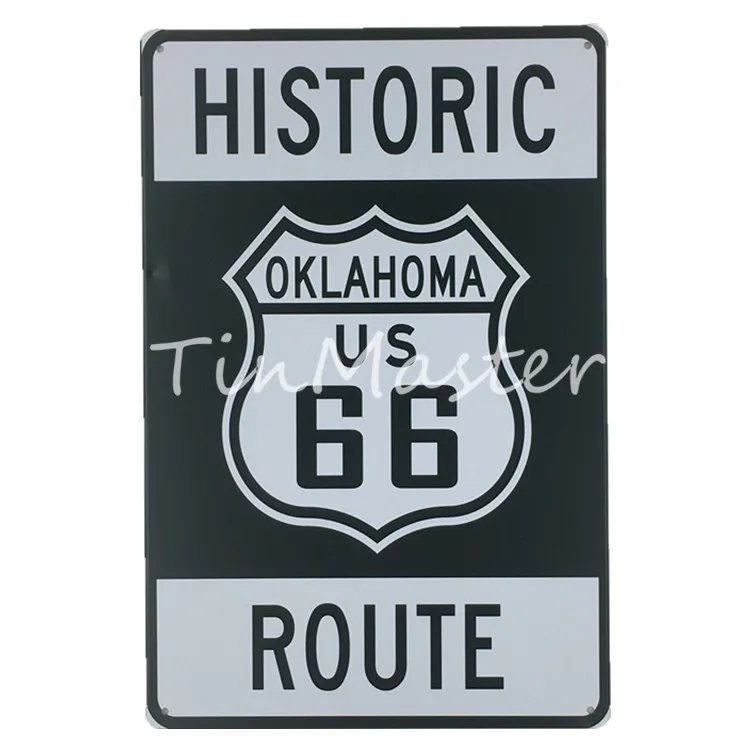 50139 Старинный Route 66 металлический знак подарок винтажный автомобиль автобус металлические настенные художественные плакаты оловянные знаки шикарный гараж гостиная украшение для дома - Цвет: 50139