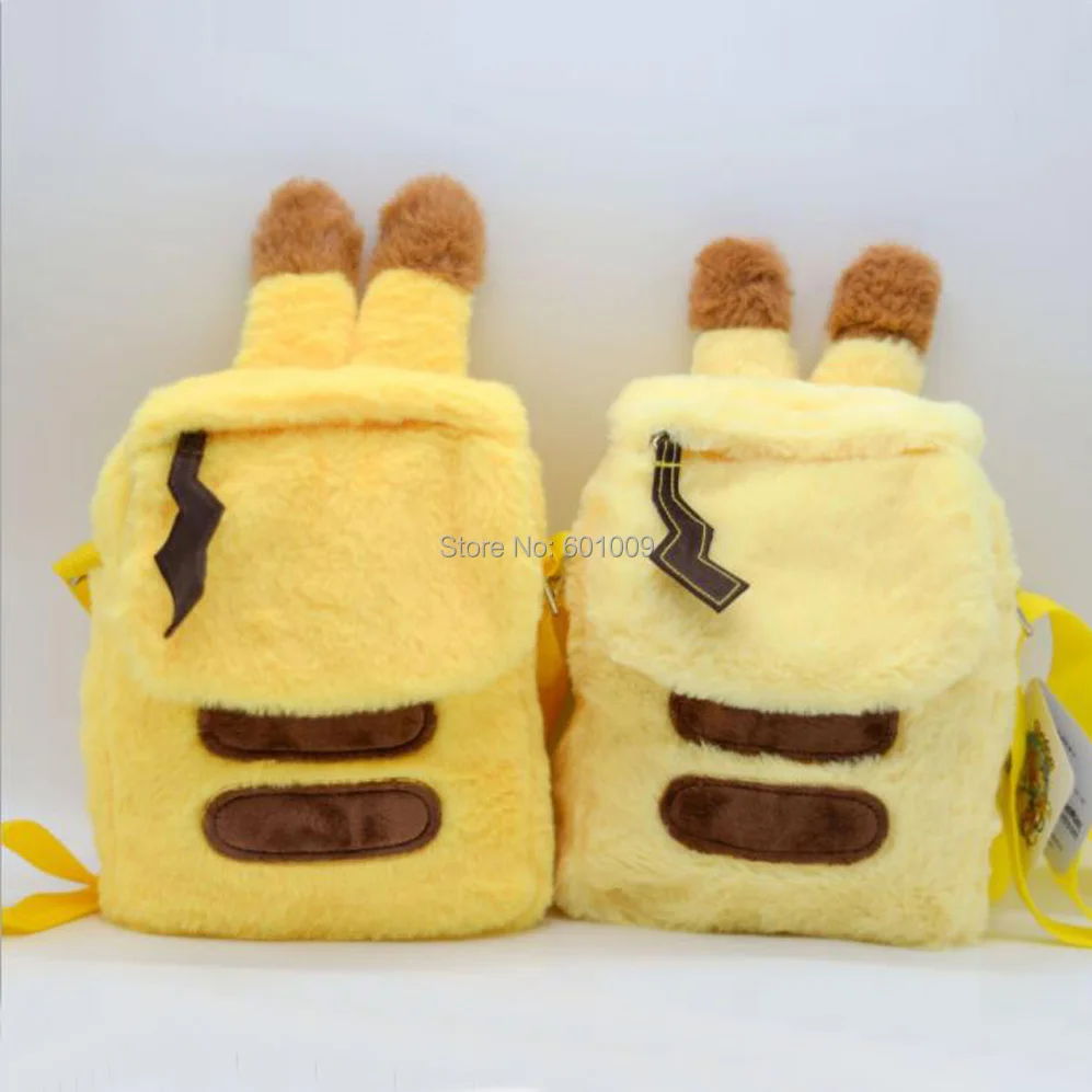 

Free Shipping EMS 72/Lot 2 Colors Pikachu Shoulder Bag 20CM Plush Doll Stuffed Toy