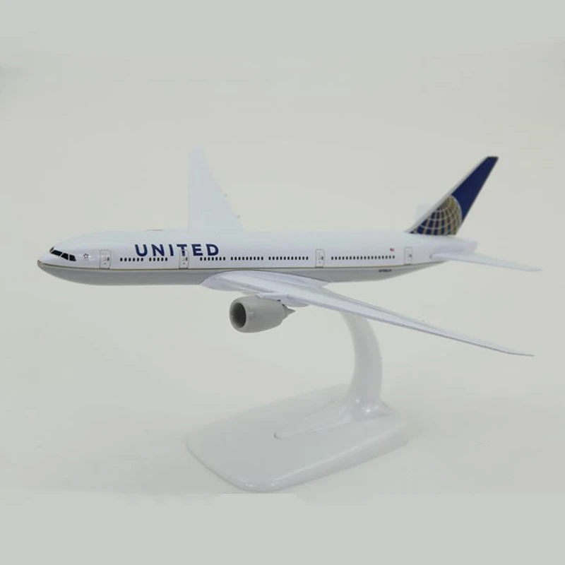 20 см Boeing B777 Юнайтед авиалиний металлический сплав модель самолет игрушечный самолет детский подарок