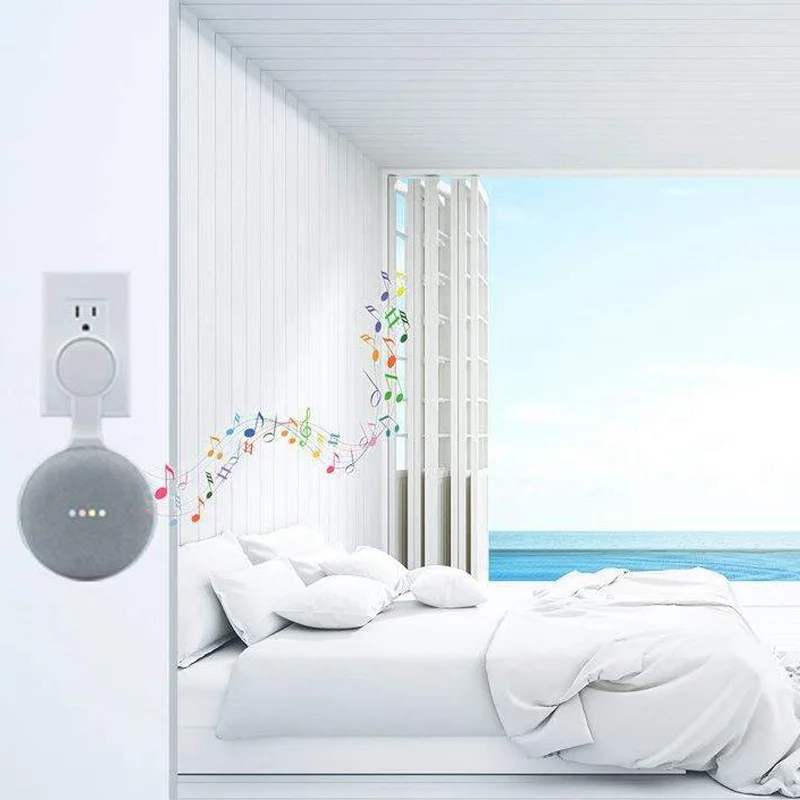 Настенный держатель компактный дизайн AC выход Крепление для Google Home Мини голосовой помощник LHB99