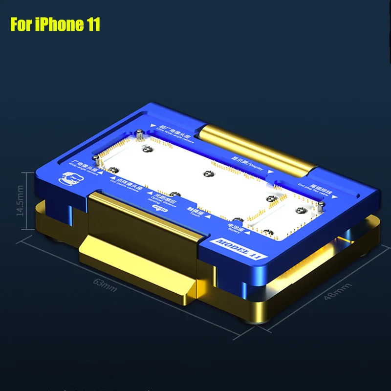 Механик многослойный тест ing Рамка для IPhone 11 PRO MAX PCB сварочная платформа Материнская плата Тест ремонт приспособление - Цвет: MODEL 11