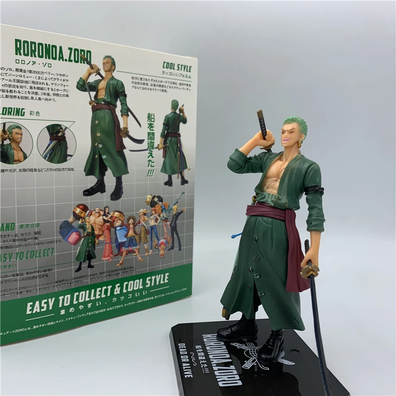 One Piece Zoro Shoulder Sword The New World Ver Pvc Action Figure Op Roronoa Zoro Luffy Collect Model Gift 17cm Action Figures Aliexpress
