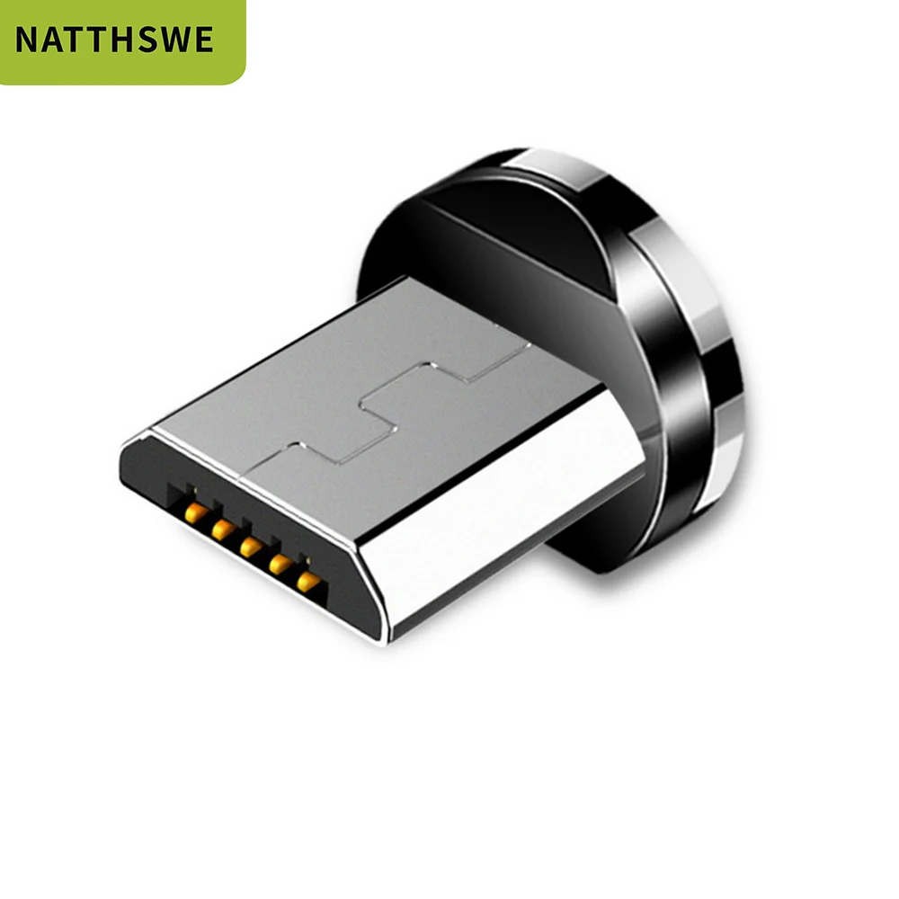 Магнитный usb-кабель NATTHSWE для iPhone XR X 7 8, зарядное устройство Micro type C для быстрой зарядки, магнитный USB-C