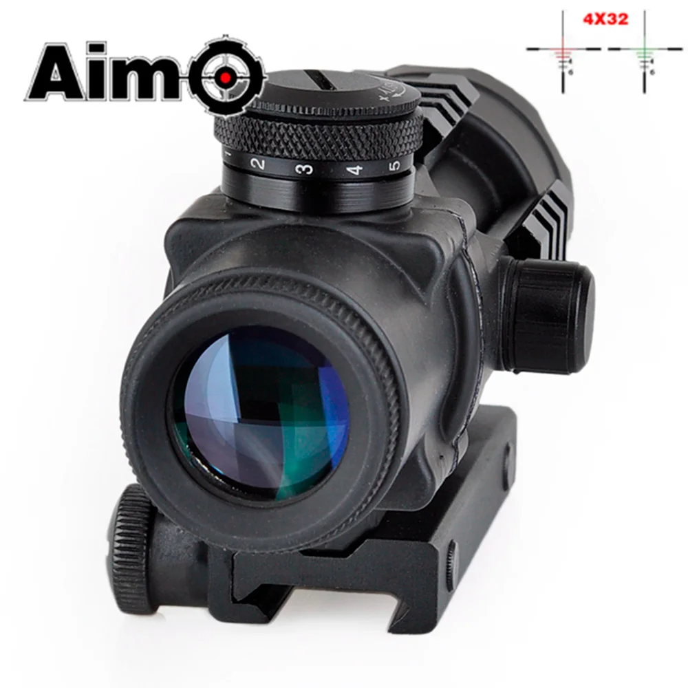 

AIM-O Airsoft Riflescope 4x32 Illumination Tactical Compact Scope Softair Pistol Colimador Telescope AO3036 Hunting Optics