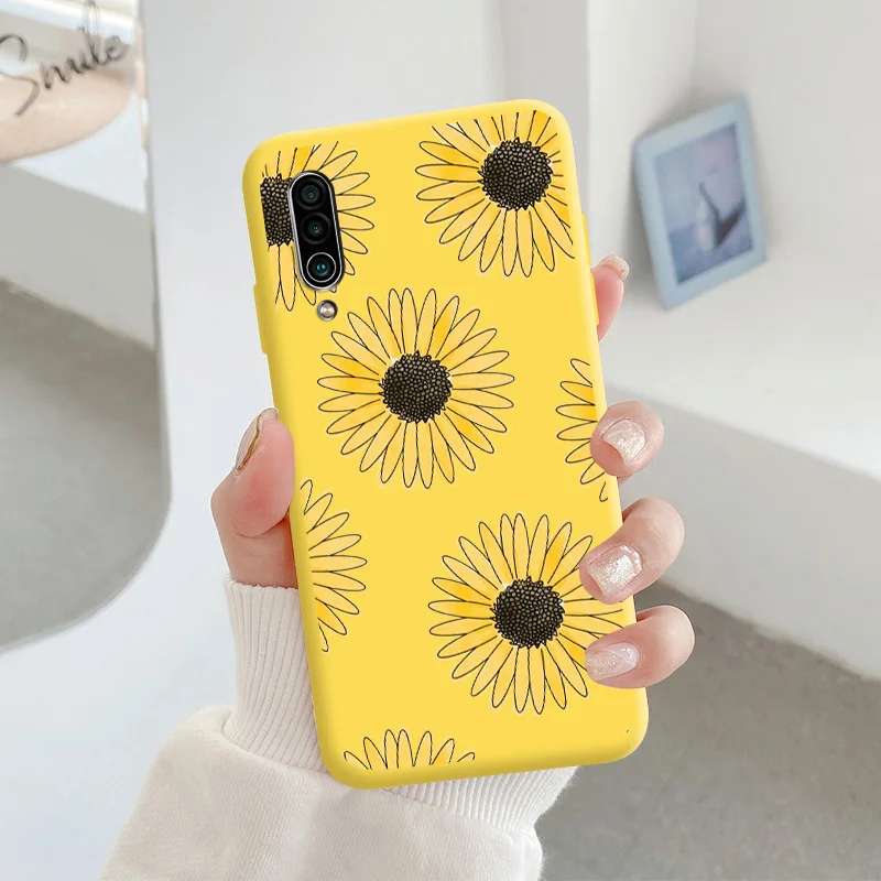 For Meizu 16xs Protective Shell Silicone Soft Shell Phone Case Candy Color Case Fashion Silicone Color Chrysanthemum cases for meizu Cases For Meizu