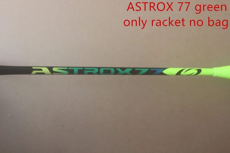 Astrox 99 AX88 ракетки для бадминтона Углеродные Т-образные 30 фунтов высокое качество astrox 77 ракетка для бадминтона - Цвет: AX77 green no bag