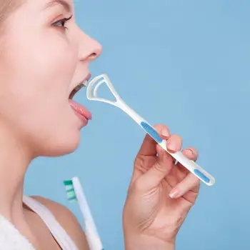 

Tongue Brush Tongue Scraper Cleaner Dental Oral Care Tongue Cleaning Tool
