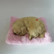 Золотой ретривер, плюшевые игрушки, прекрасная кукла-имитация, плюшевые животные, собаки, Спящая игрушка, настоящая жизнь, плюшевая игрушка со звуком, детский день рождения