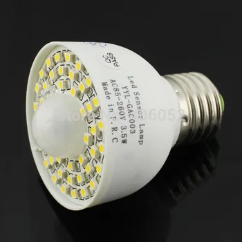 

10pcs PIR Sensor LED Sensor Light Body Motion 3.5W 3528 45LED Auto detector Wireless Home Hotel Stair Kitchen E27 Lamp 85-260V