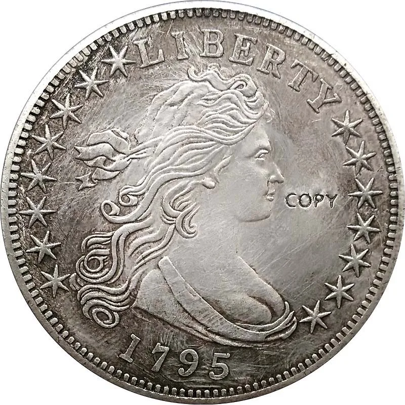 1796 США копии монет Liberty течет монета с изображением орла