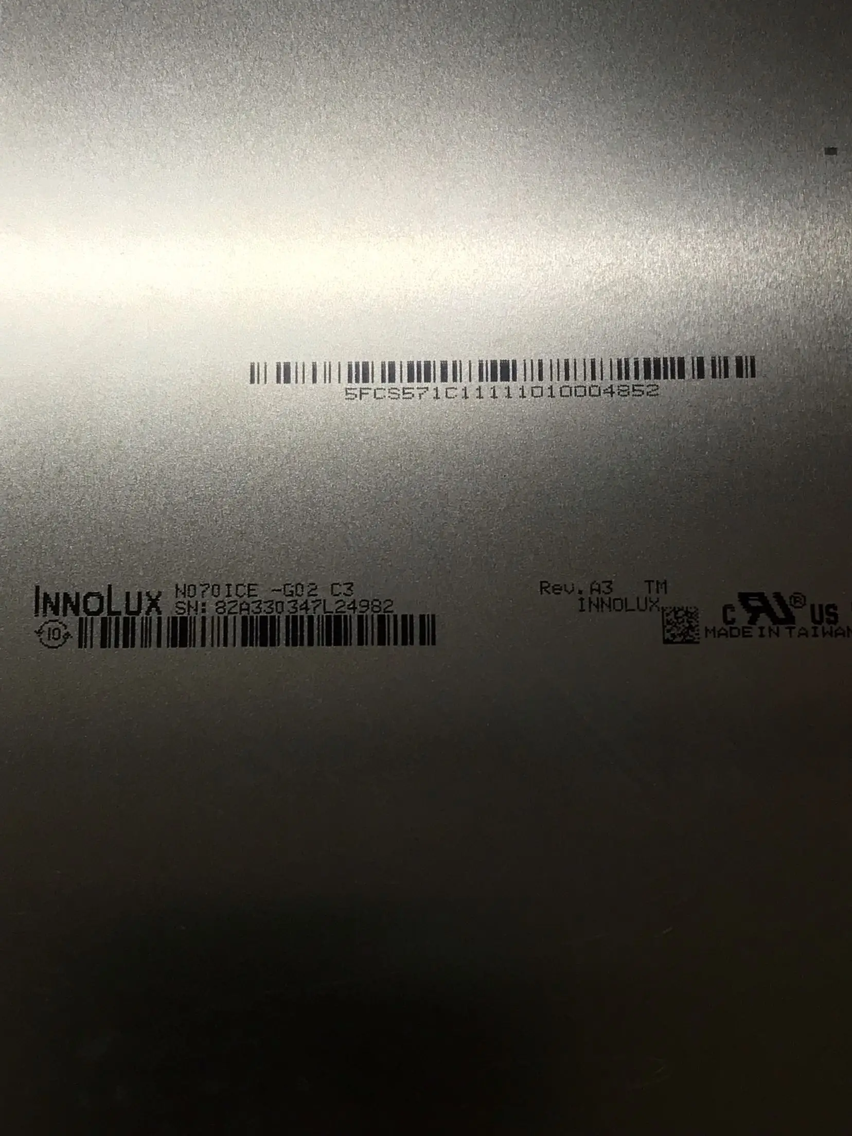 N070ICE-G02 C3 Rev.A3 TM N070ICE-G02 Rev A2 TM º ǻ LCD ÷ ȭ