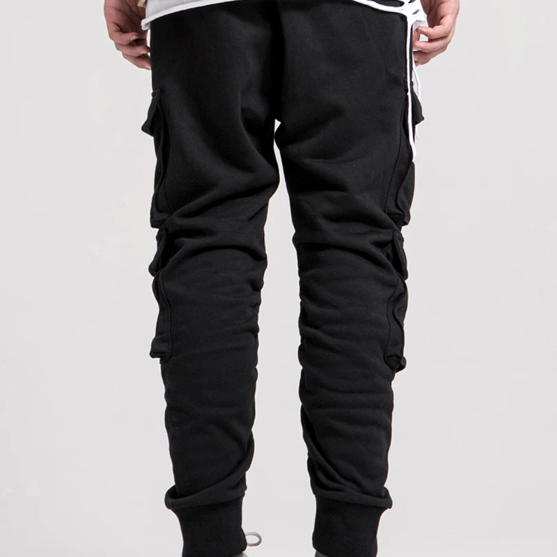 OSCN7 Loose Stripe Leisure Sweatpants Men Fall Fashion Streetwear Casual High Street Mens Pants Women Trousers 9620