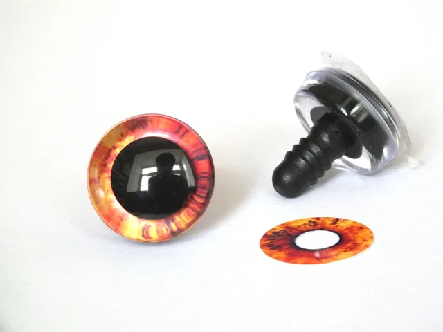 20pcs 12/14/16/18/20/25 mm 3D glitter eyes safety Puppet Toy Plush Toy Color Doll Eyes for amigurumi crochet stuffed animal 6