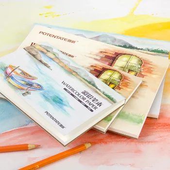 

A5/A6 Watercolor Paper Painting Sketchbook 12 Sheets Paint Water Color Book Aquarelle Pad Art Supplies Drawing Pencil Book 230g