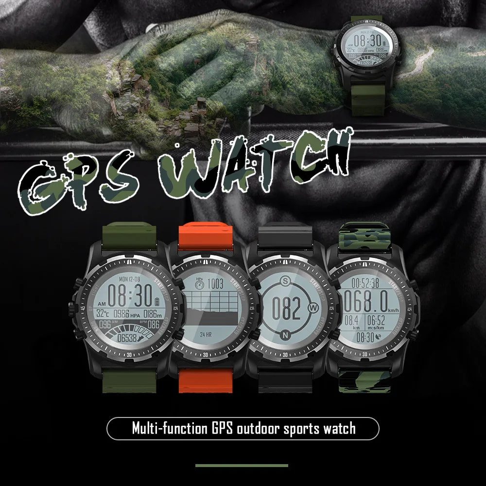 

S966 Smart Men Watch GPS Heart Rate Monitor Fitness Tracker PS Electronic Compass Display HD Smart Pressure Measurement #20