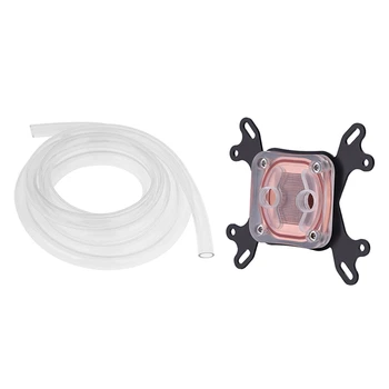 

1 Pcs CPU Water Cooling Block Water Coolings Systemuniversal for AMD Processor & 1 Pcs 2M/6.56Ft 9.5X12.7Mm Transparent Pv