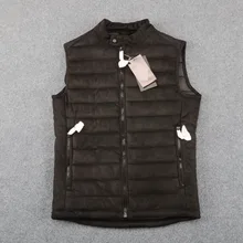 Испания одиночный Y мужской зимний Повседневный жилет двухцветный стоячий воротник оленья кожа бархатный жилет