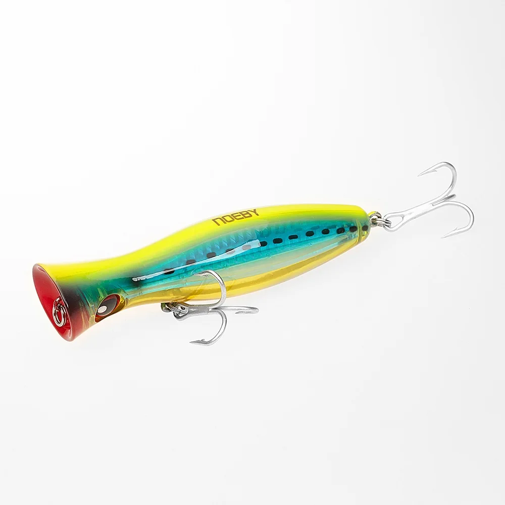 Top Water 120mm 43g Popper Fishing Lure with Japanese SUGIURA Treble Hook NBL9602 | Спорт и развлечения