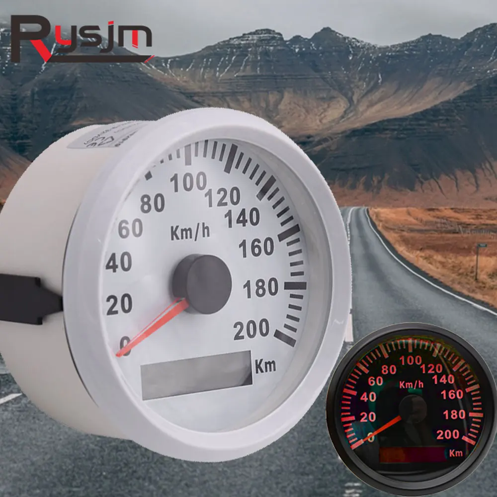 digital 85mm GPS Speedometer boat marine car speedometer universal auto