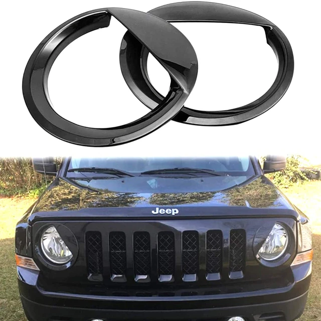 For Jeep Accessories Bezels Front Light Headlight Style Trim Cover